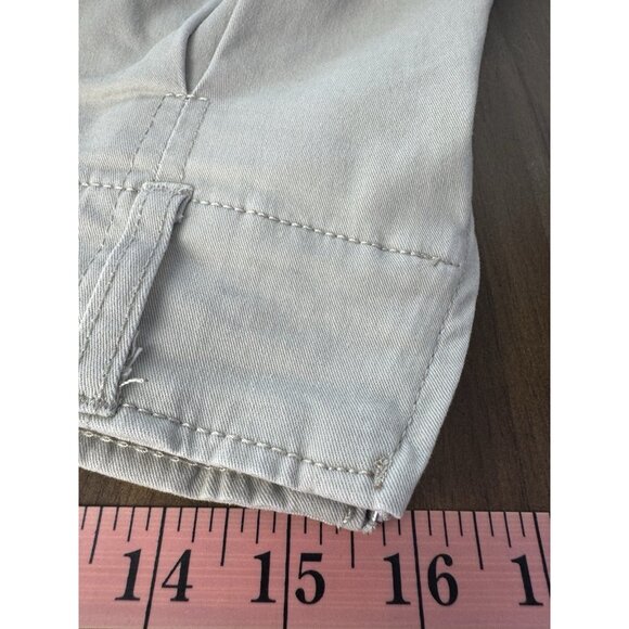 Refuge Womens Medium Khaki Micro Skort Pleated Mini Stretch Academia Y2K Preppy - Picture 10 of 11